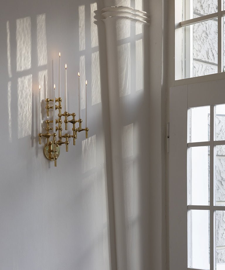 Applique murale pour bougeoirs - Gold - Stoff nagel - Design Contemporain - Maison Caldeira