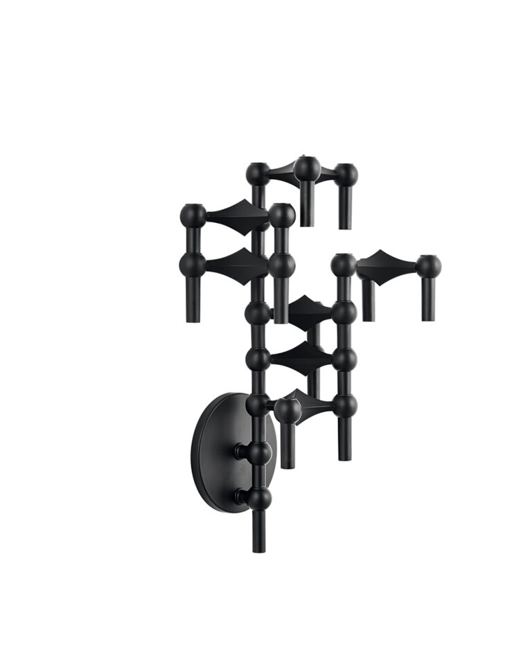 Applique murale pour bougeoirs - Noir - Stoff nagel - Design Contemporain - Maison Caldeira