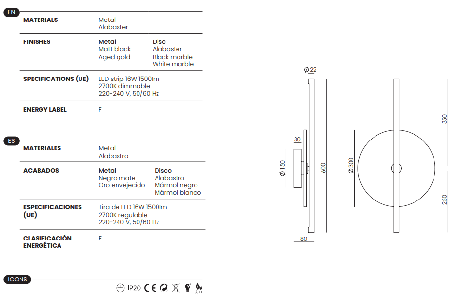 Applique Point - Aromas del campo - Caldeira