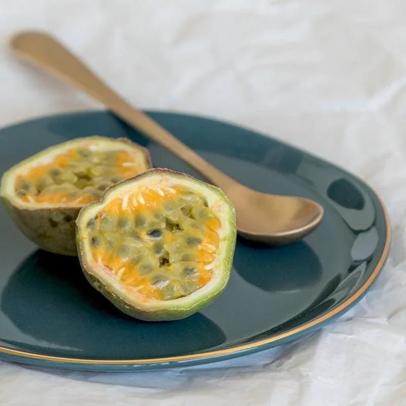 Assiette Bonjour Ø17 cm - Bleu Vert (lot de 4) - Caldeira