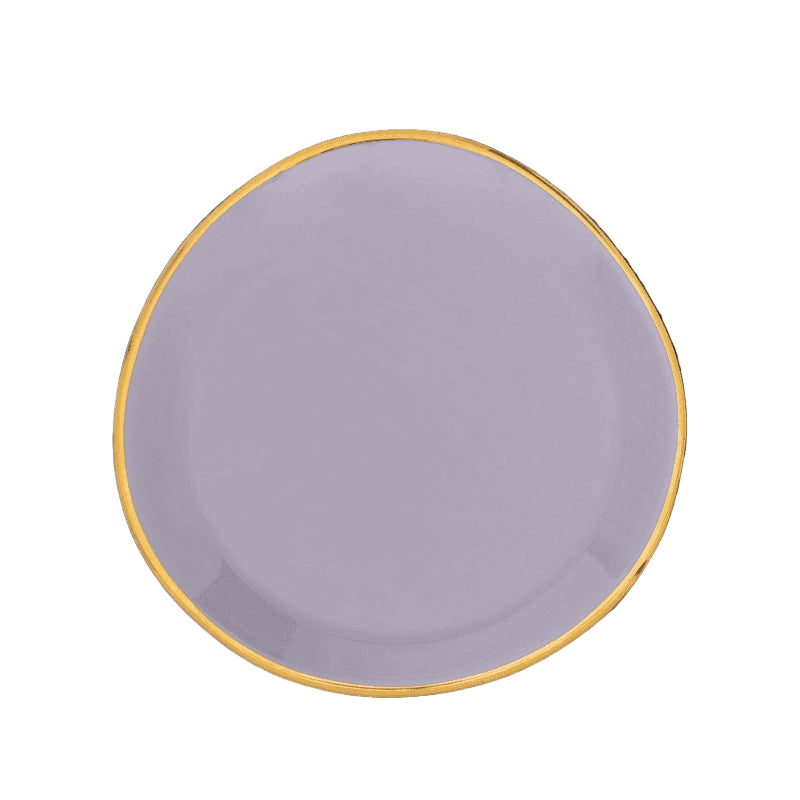 Assiette Bonjour Ø9 cm - Lila (lot de 4) - Caldeira