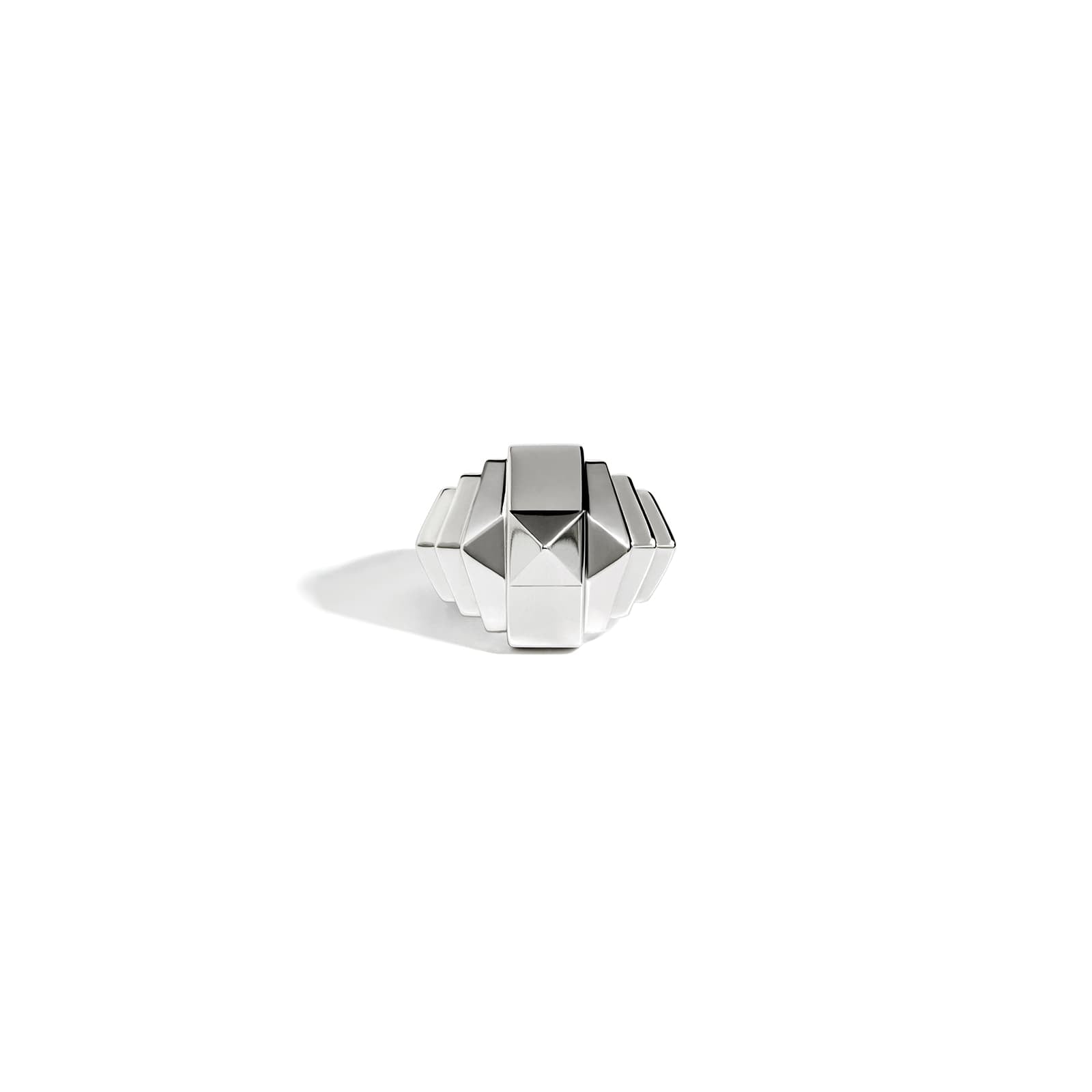 Bague Mini Rockway Pyramide - Argent - Statement - Design Contemporain - Maison Caldeira