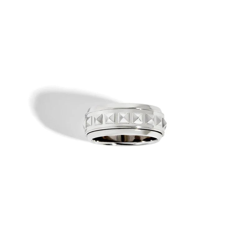 Bague Rockaway Spinner - Argent - Statement - Design Contemporain - Maison Caldeira