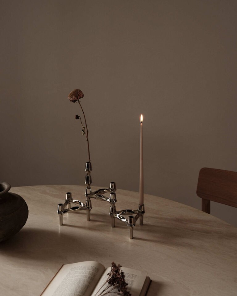 BMF vase - Chrome - Stoff nagel - Design Contemporain - Maison Caldeira