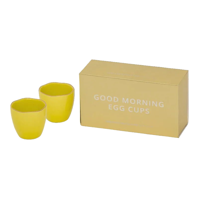 Bon matin coquetier Limelight, ensemble de 2, dans un emballage cadeau (ensemble de 2) - Caldeira
