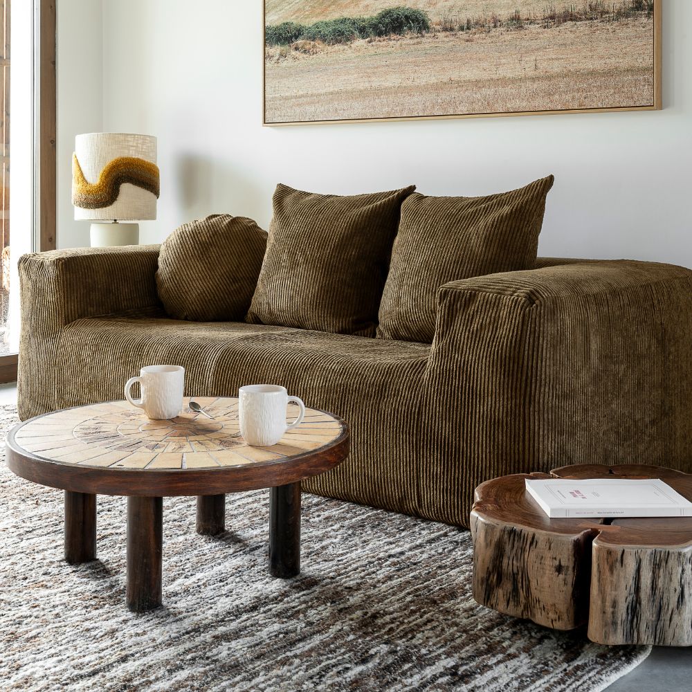 Canapé Coopl en velours côtelé - Caldeira