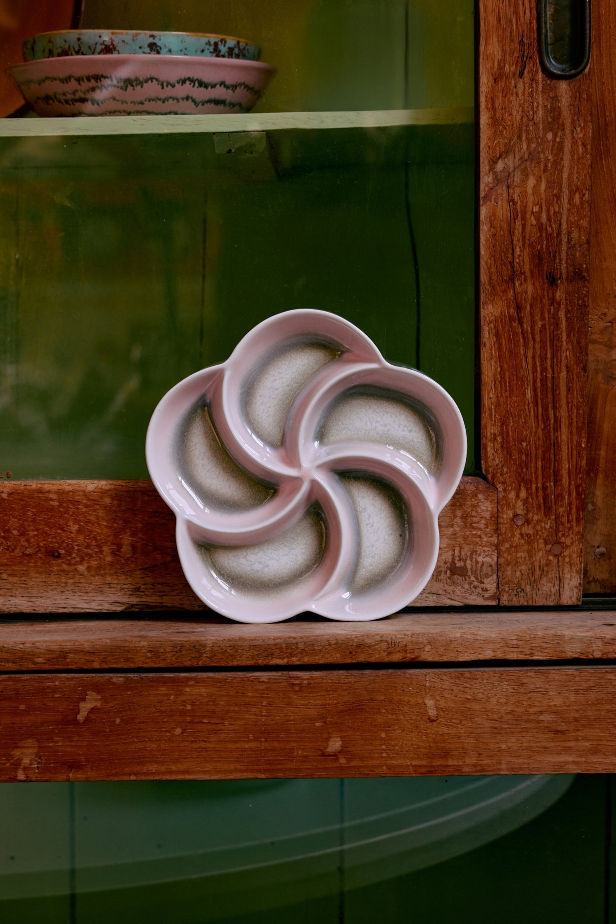 Céramique des années 70 : Plateau à goûter - Maison Caldeira