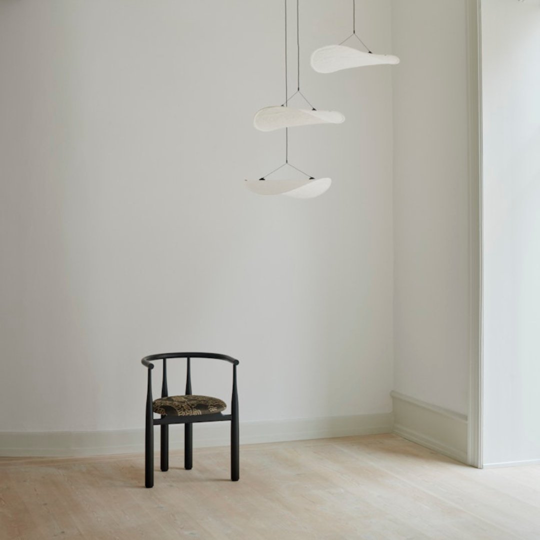 Chaise Bukowski - Noyer noir / Dedar Tiger Mountain - New works - Scandinave - Maison Caldeira