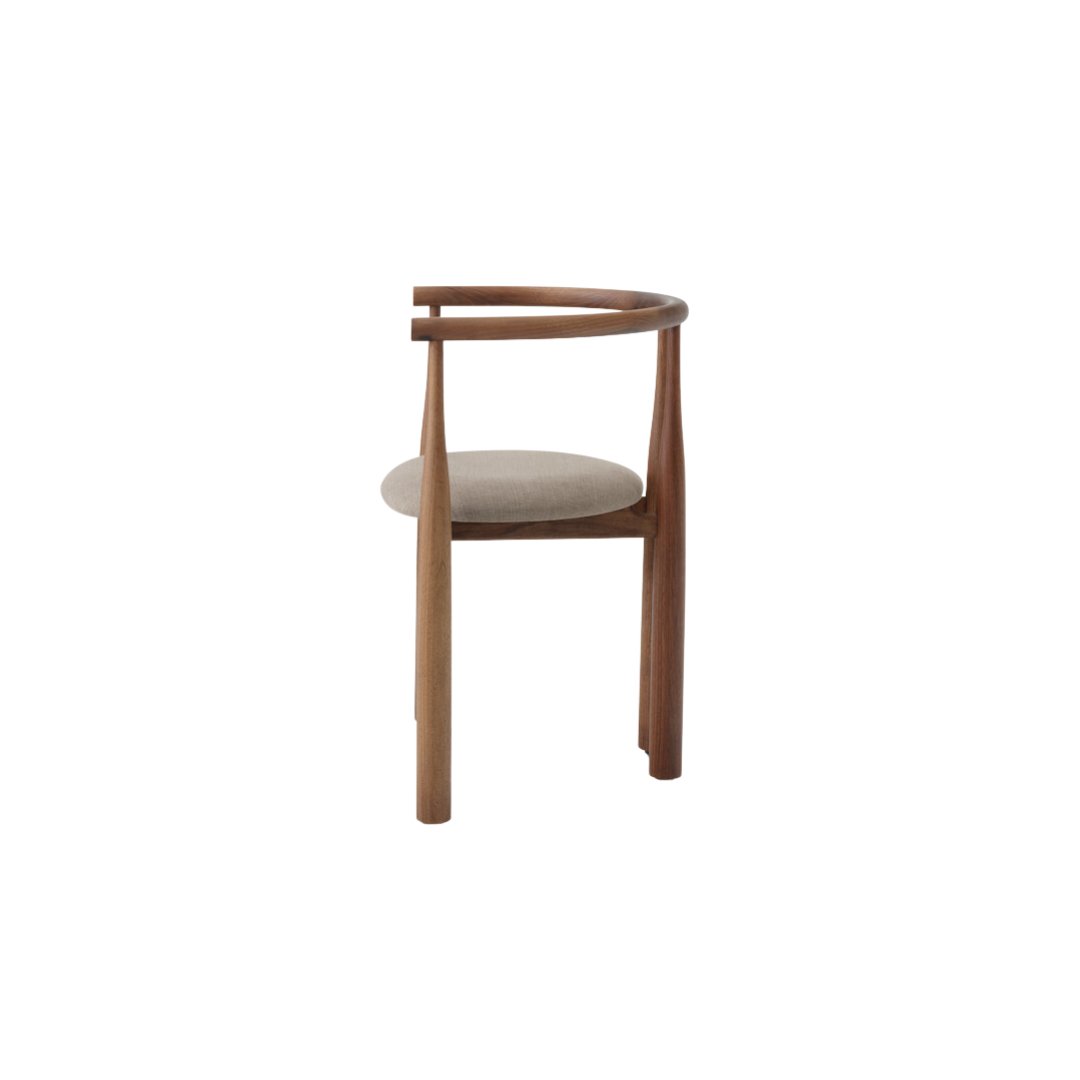 Chaise Bukowski - Noyer / Romo Linara - New works - Scandinave - Maison Caldeira