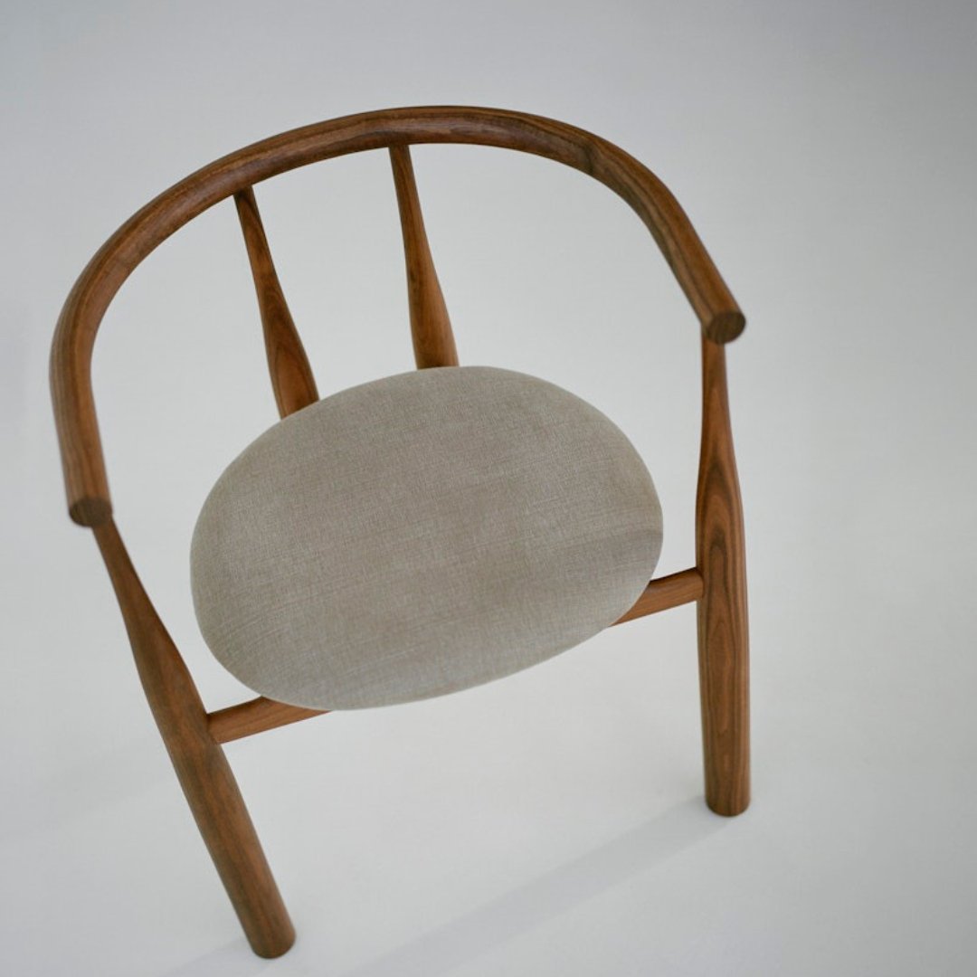 Chaise Bukowski - Noyer / Romo Linara - New works - Scandinave - Maison Caldeira