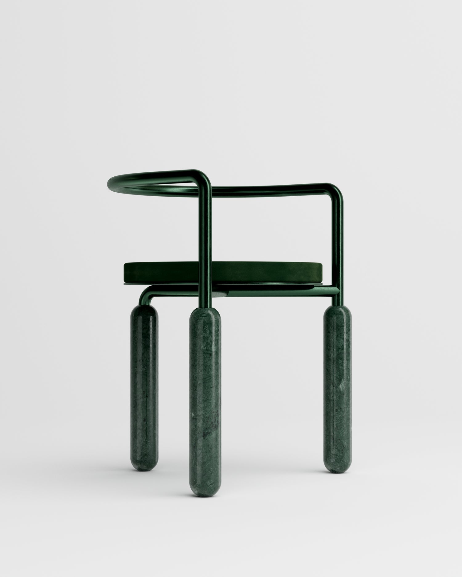 Chaise Malmousque Verte - Michaël Koska - Maison Caldeira Mobilier Contemporain - Caldeira