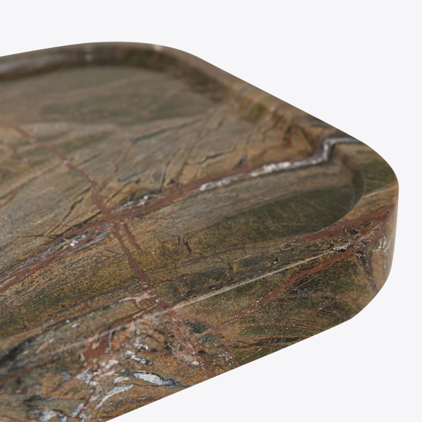 Console en marbre vert Forest Green – Argent | Maison Caldeira - Caldeira