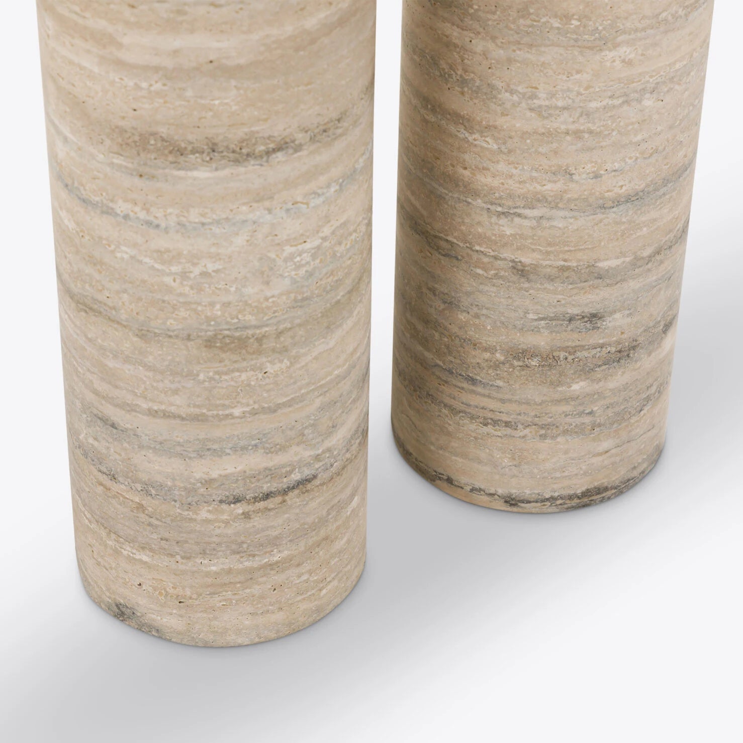 Console Positano Silver Travertine par Pure White Lines - Caldeira