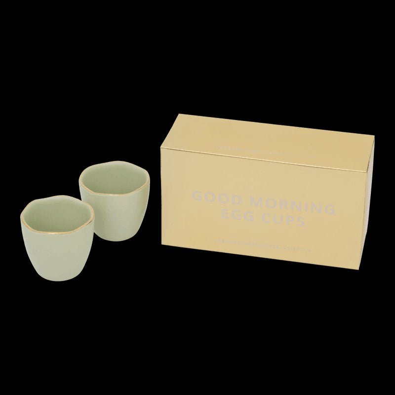 Coquetier Bonjour, Lot de 2, dans un coffret cadeau (lot de 2) - Caldeira