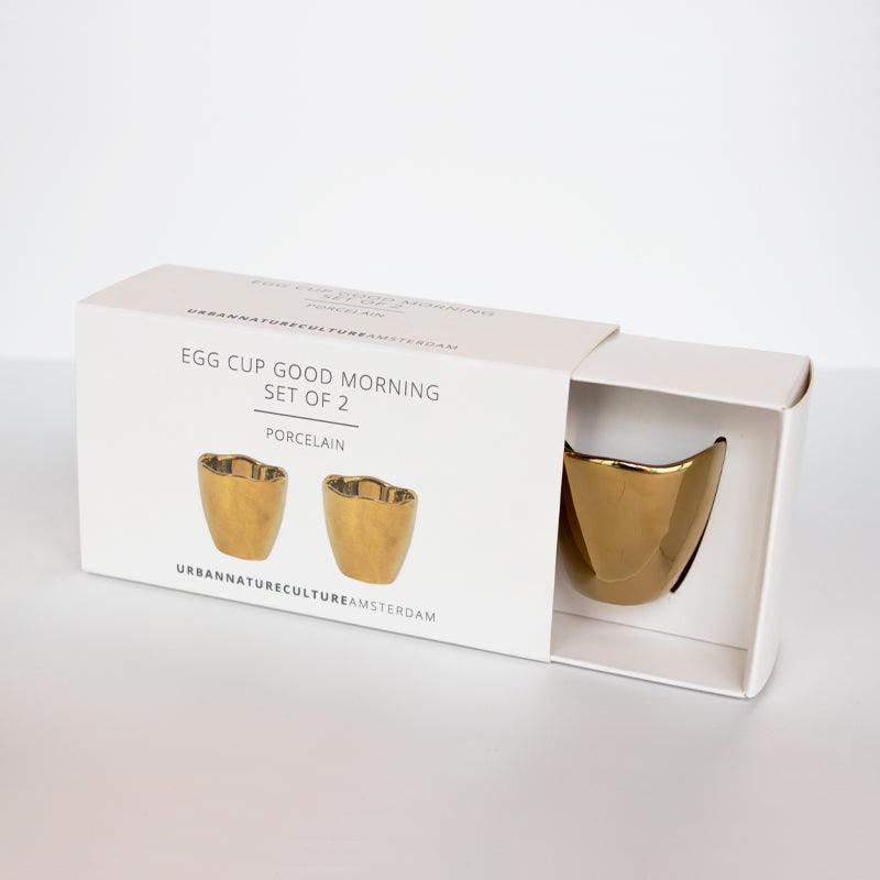 Coquetier Bonjour, Lot de 2, dans un coffret cadeau (lot de 2) - Caldeira