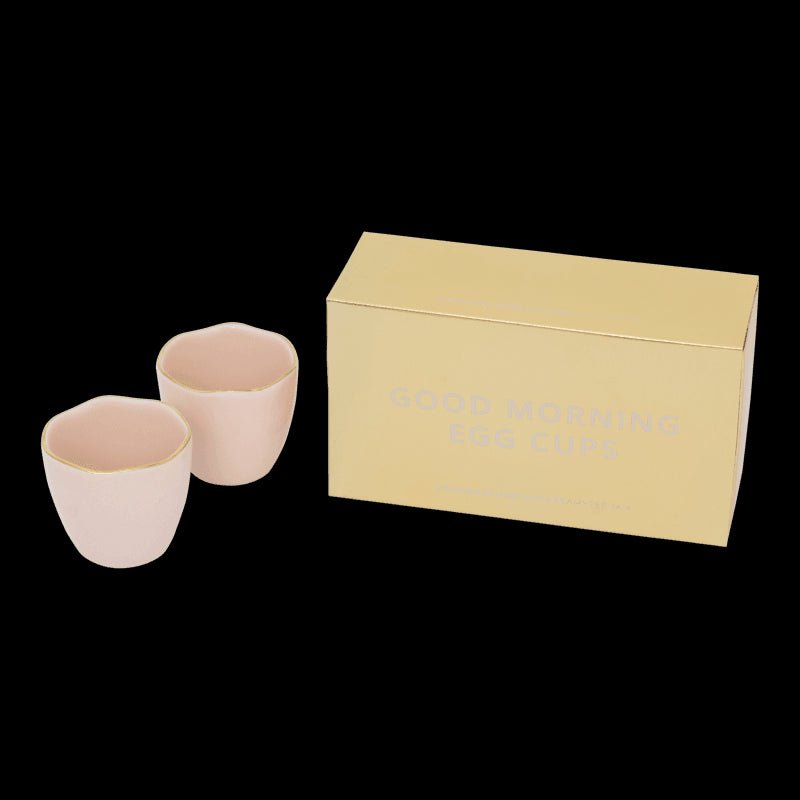 Coquetier Bonjour, Lot de 2, dans un coffret cadeau (lot de 2) - Caldeira