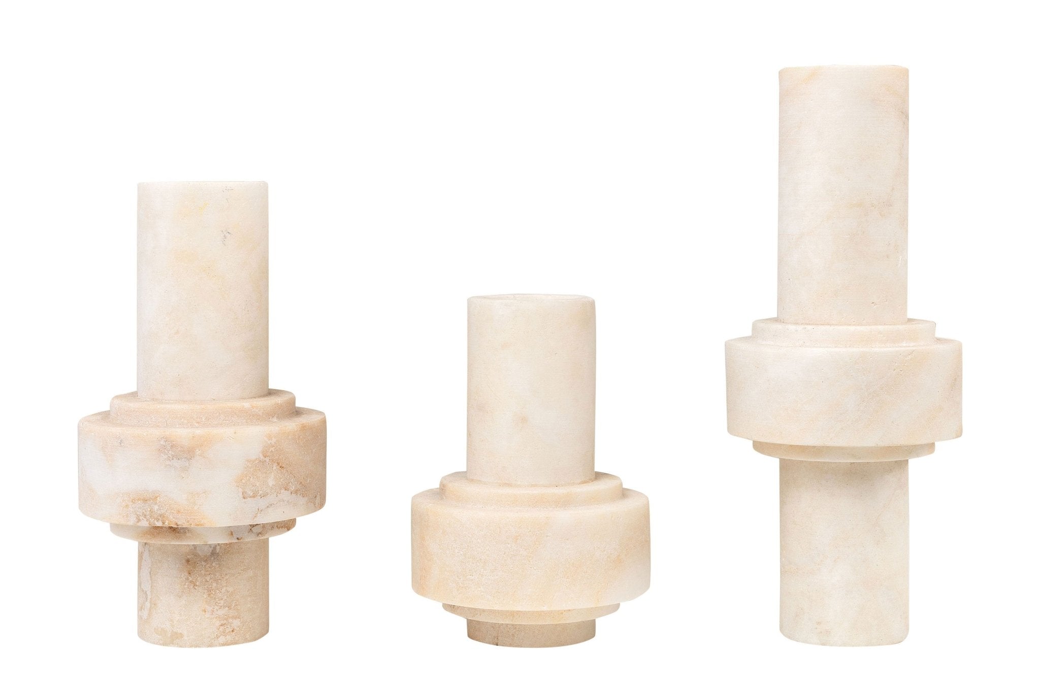 Ensemble de 3 vases en onyx - Caldeira