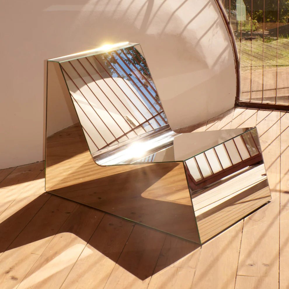 Fauteuil Mirror Lounge Chair – Structure Recouverte de Verre Miroir - Maison Caldeira