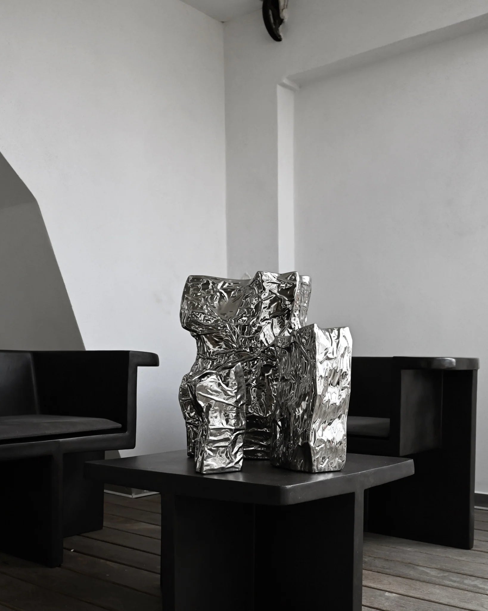 Grand vase Kami - Chrome - 101 copenhagen - Scandinave - Maison Caldeira