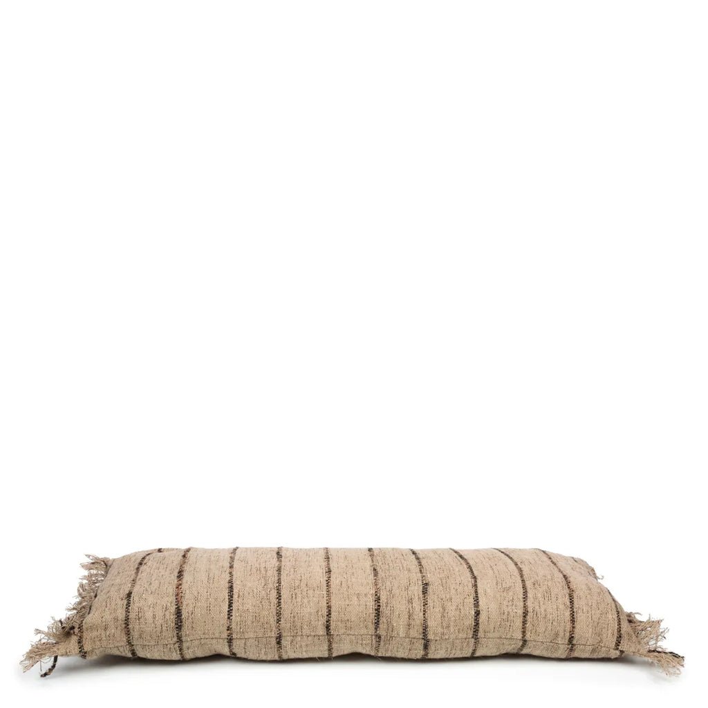 La housse de coussin Oh My Gee - Beige Noir - 35x100 - Bazar Bizar - Méditerranée - Maison Caldeira
