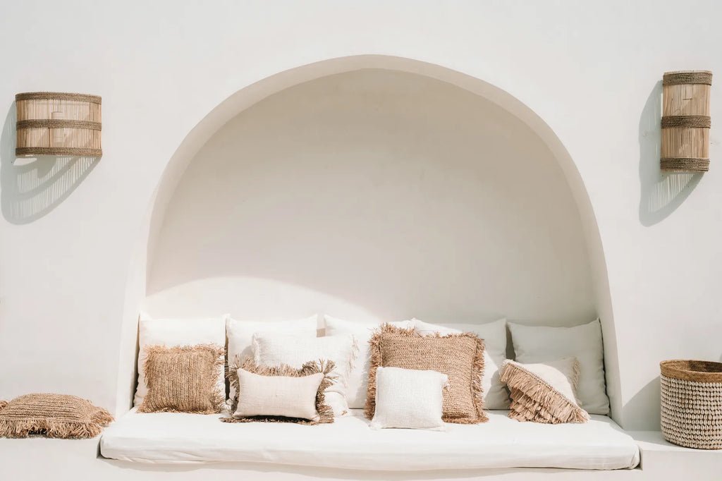 Housse de coussin Oh My Gee - Crème - 40x40 - Bazar Bizar - Méditerranée - Maison Caldeira