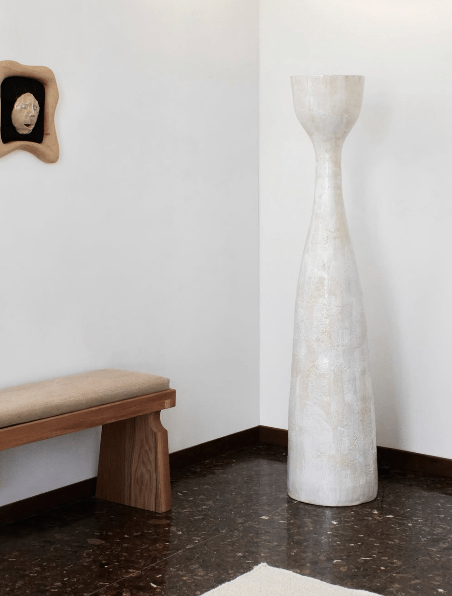 Lampadaire Melides N°3 en Céramique - Blanc cassé - Maison Caldeira
