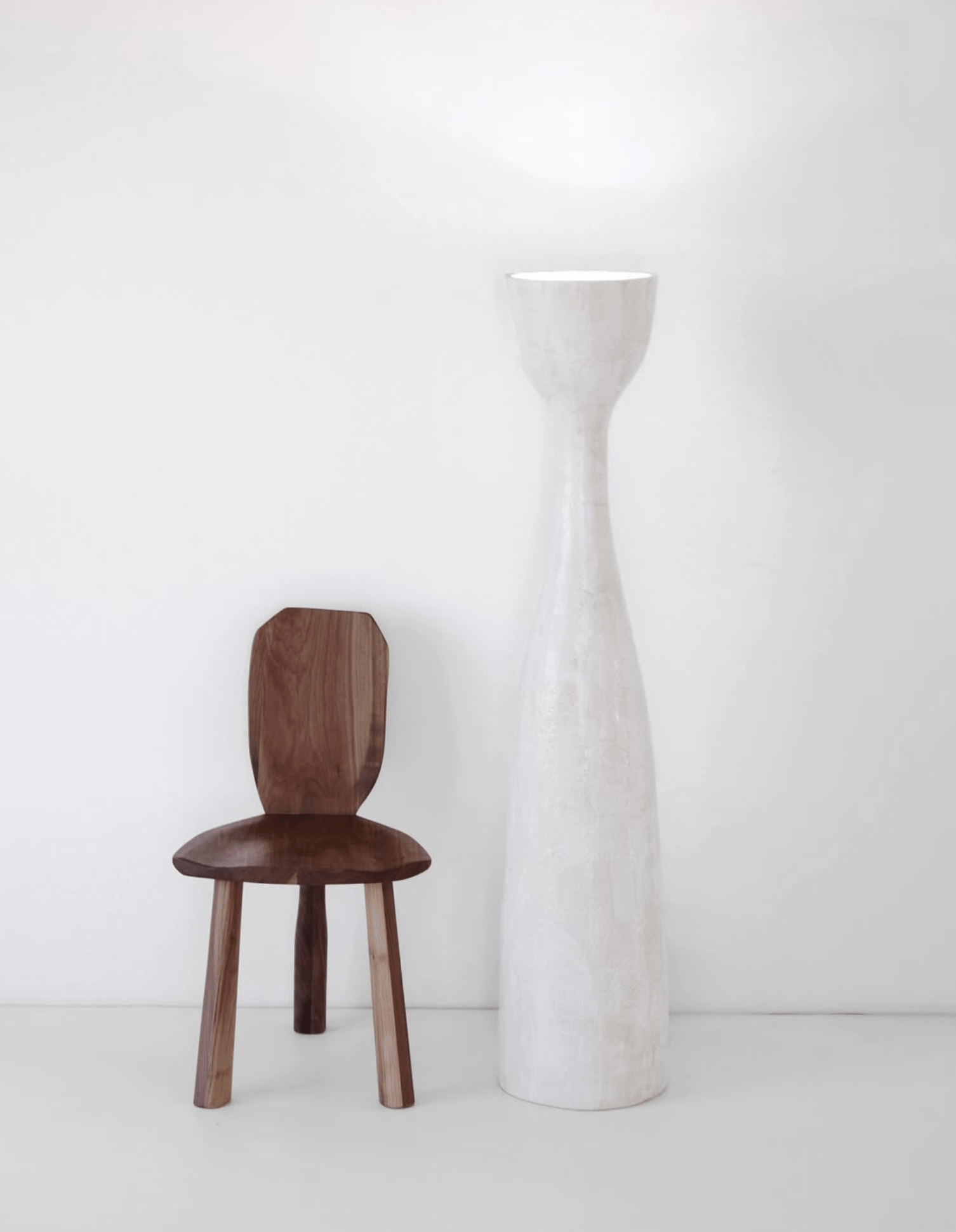 Lampadaire Melides N°3 en Céramique - Blanc cassé - Maison Caldeira