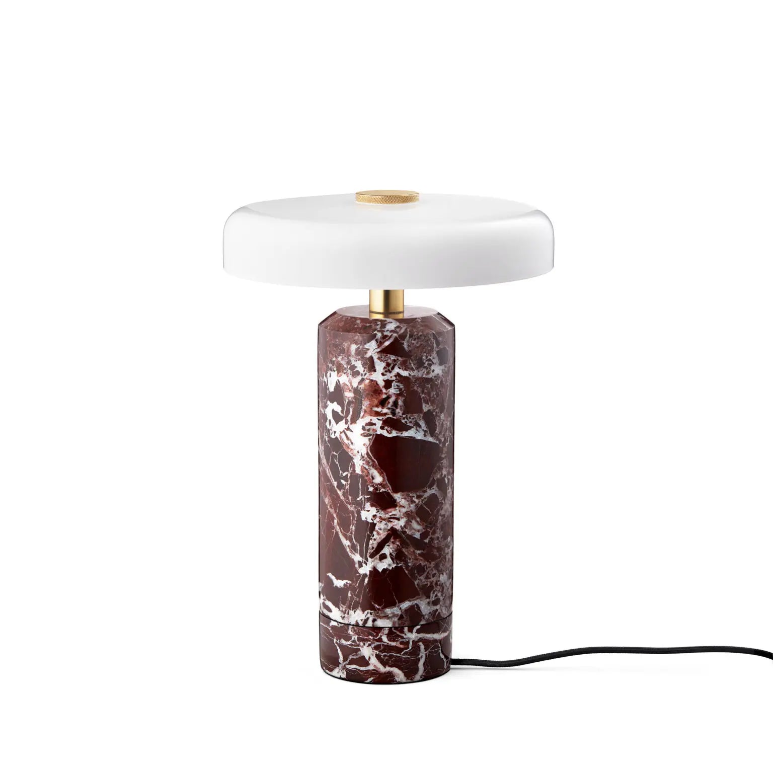Lampe portable TRIP - Marbre Burgundy & Verre Soufflé - Caldeira