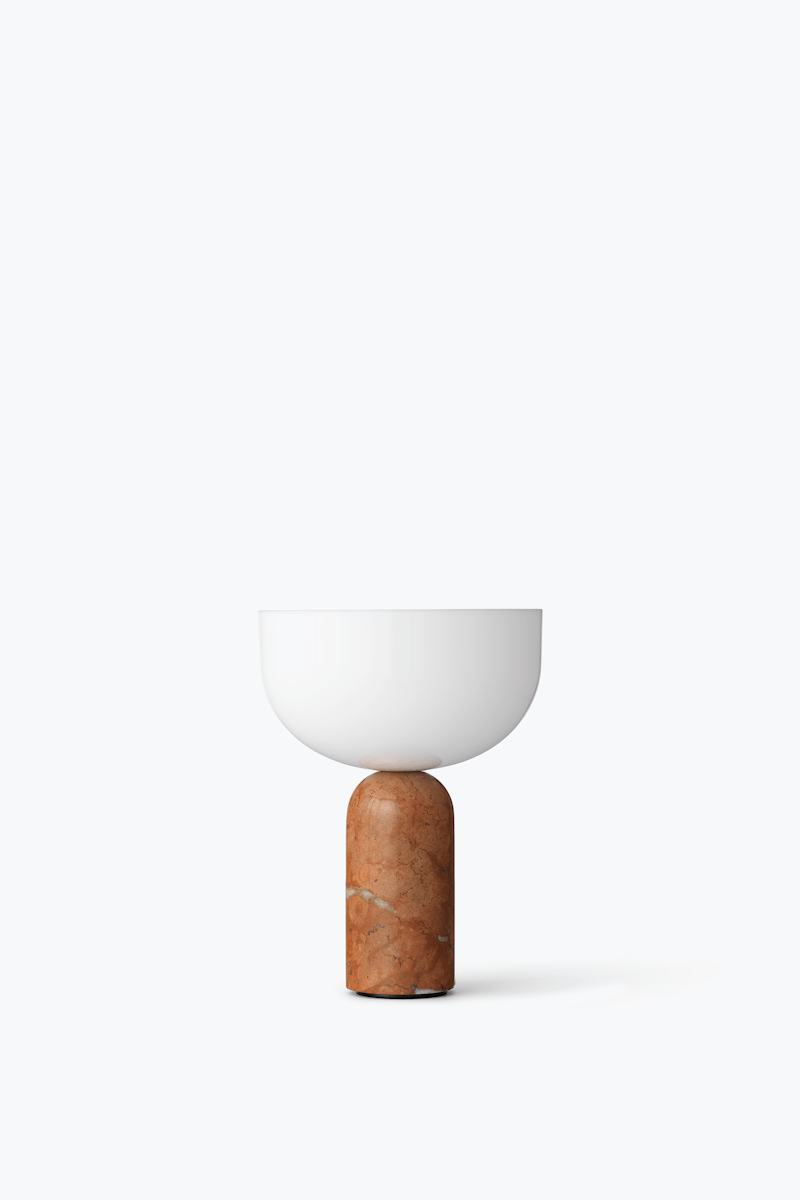 Lampe sans fil Kizu x marbre Breccia Pernice - New works - Design Contemporain - Maison Caldeira