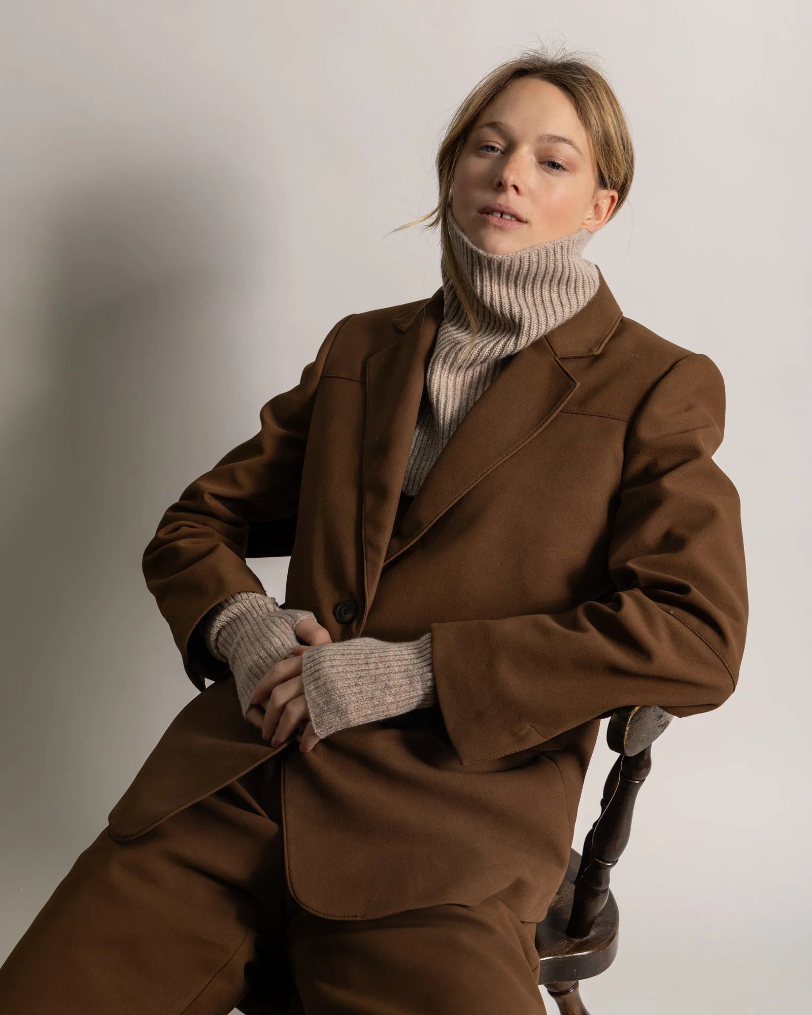 Mitaines beige 100% cachemire - Koon - Caldeira