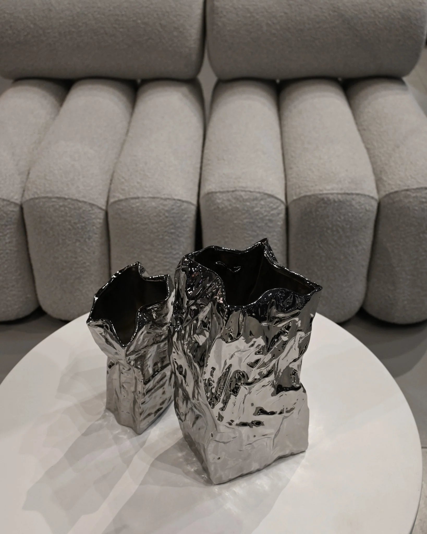 Moyen vase Kami - Chrome - 101 copenhagen - Scandinave - Maison Caldeira