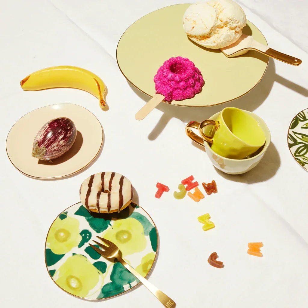 Présentoir à gâteau vert pâle Bonjour - Caldeira