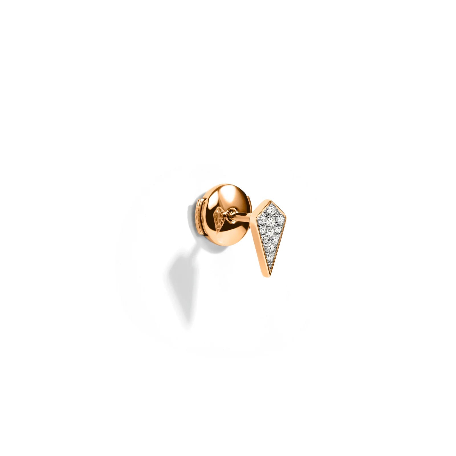 Puce d'oreille Stairway - Argent et diamants - Statement - Design Contemporain - Maison Caldeira