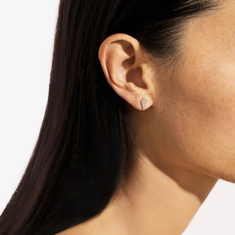 Puce d'oreille Stairway - Argent et diamants - Statement - Design Contemporain - Maison Caldeira