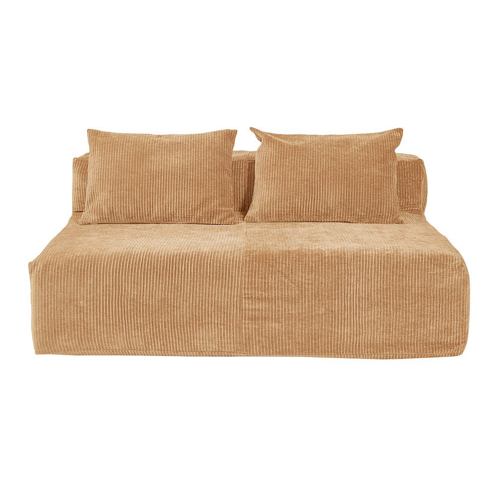 SLOW GEEK Sépia – Canapé 2 places en velours côtelé - Caldeira