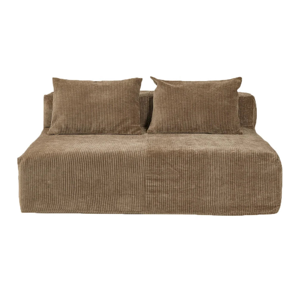 SLOW GEEK Sépia – Canapé 2 places en velours côtelé - Caldeira