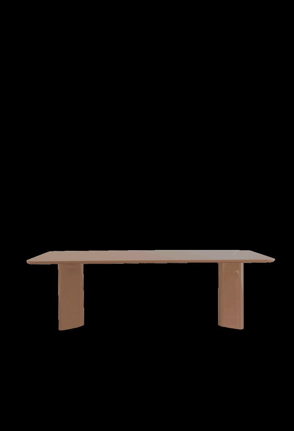 Table A Manger Rectangulaire Victoire - Bois Laqué Cranberry - Maison Caldeira