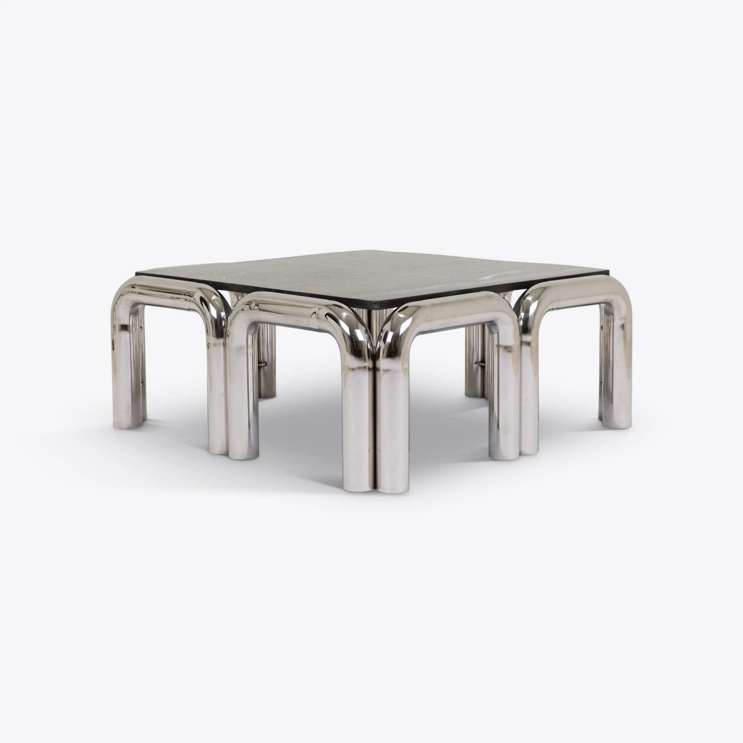 Table basse Kali — Pure White Lines - Caldeira
