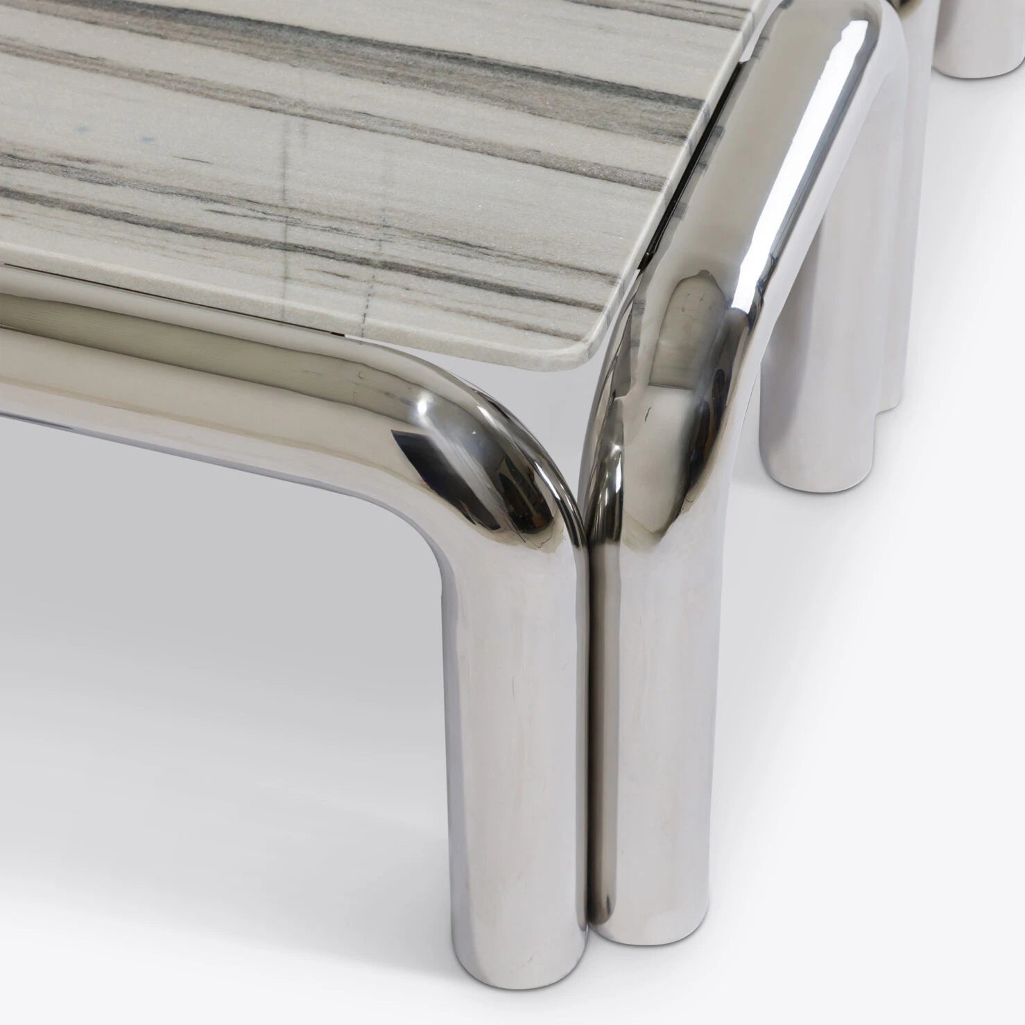 Table basse Kali — Pure White Lines - Caldeira