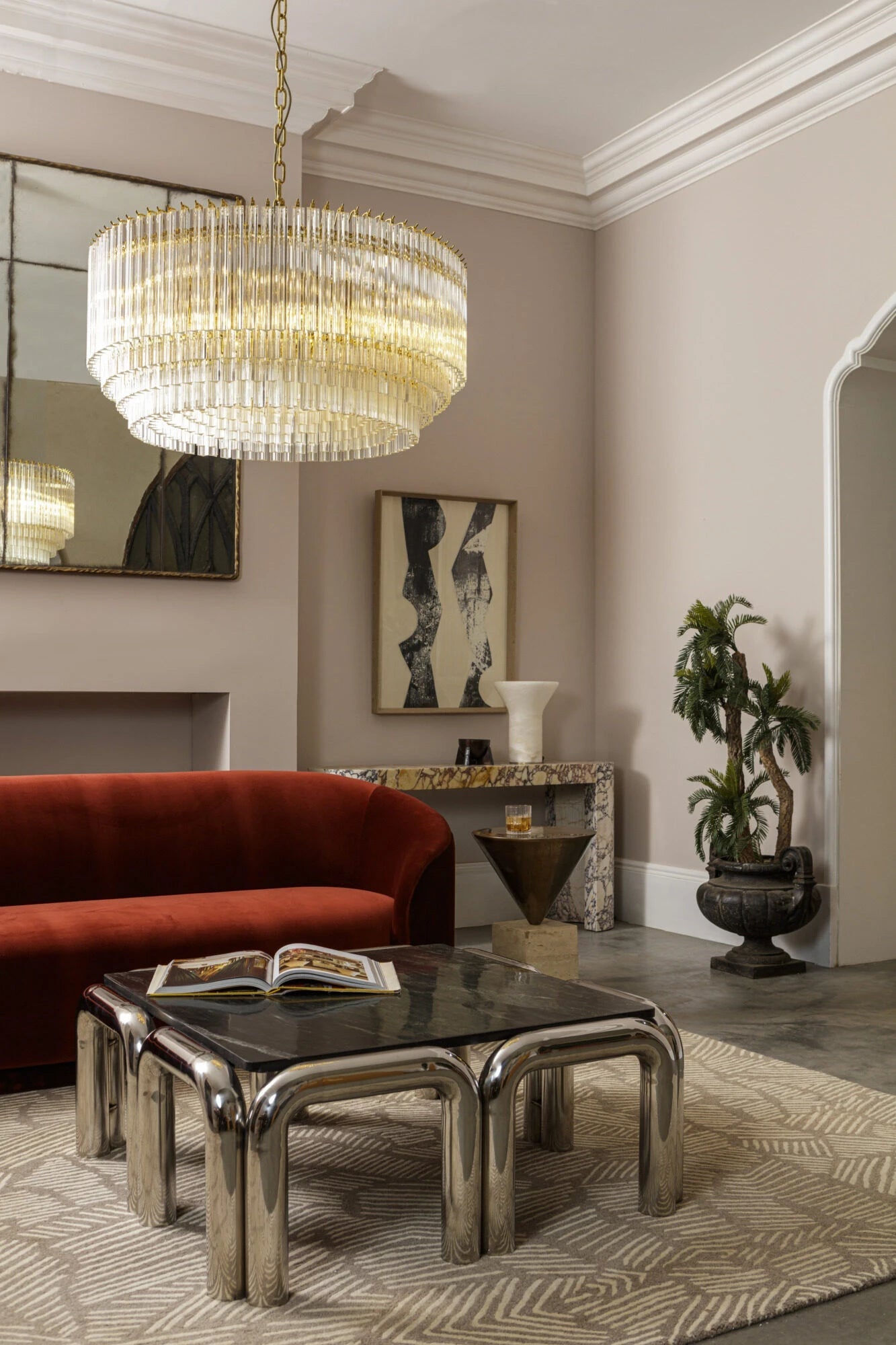 Table basse Kali — Pure White Lines - Caldeira