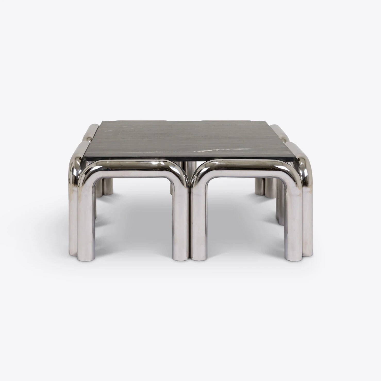 Table basse Kali — Pure White Lines - Caldeira