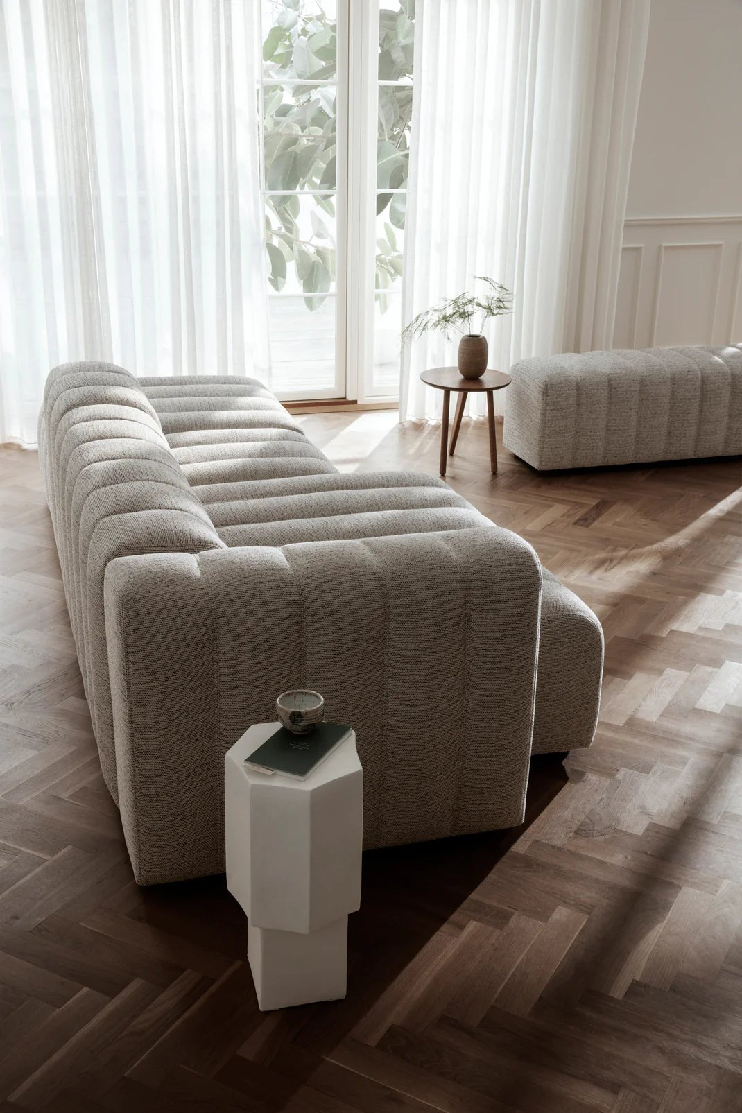Table d'appoint Quartz - Blanc - Maison Caldeira