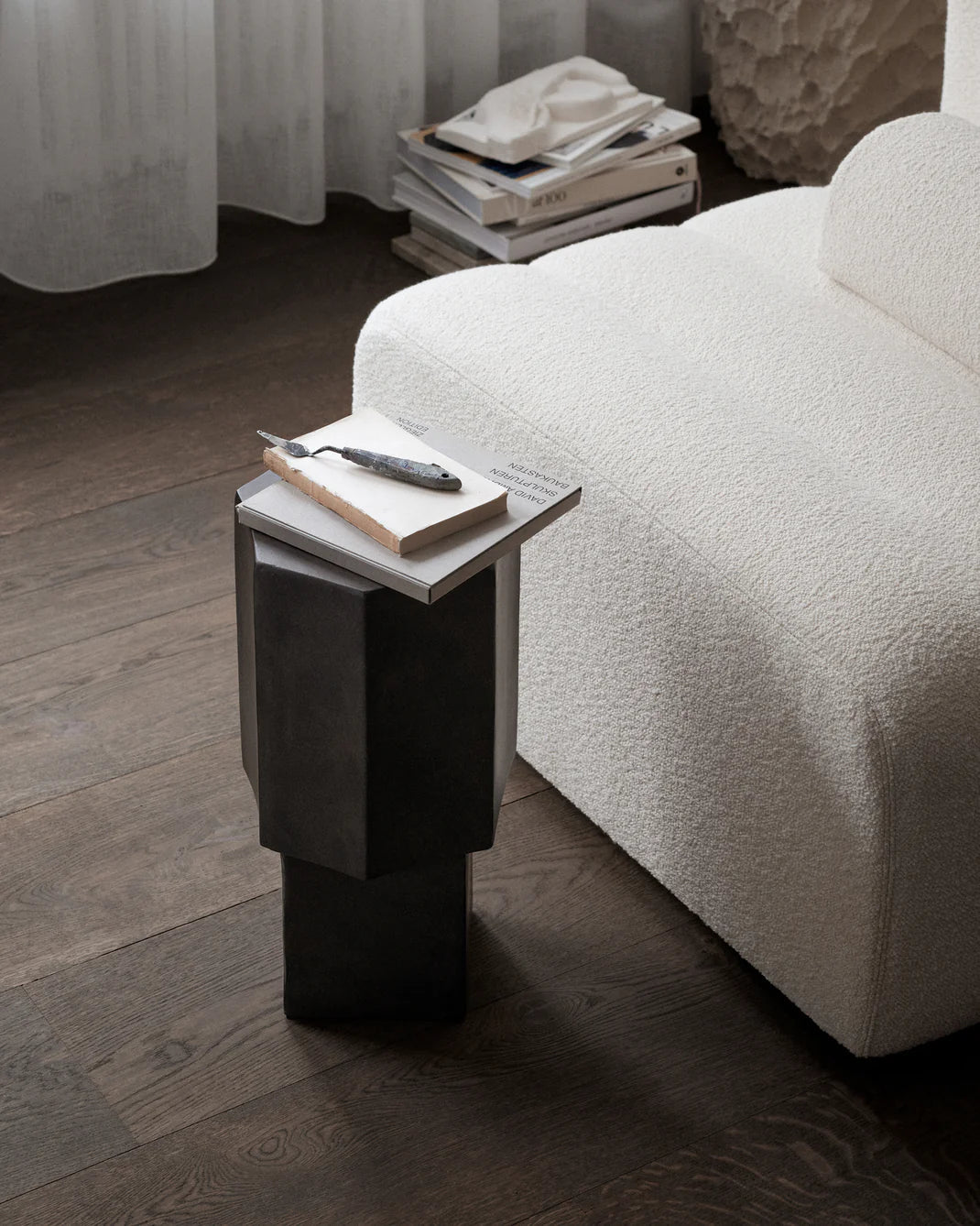 Table d'appoint Quartz - Blanc - Maison Caldeira