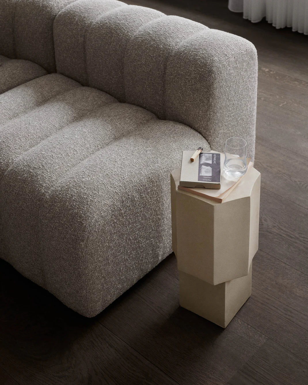 Table d'appoint Quartz - Blanc - Maison Caldeira