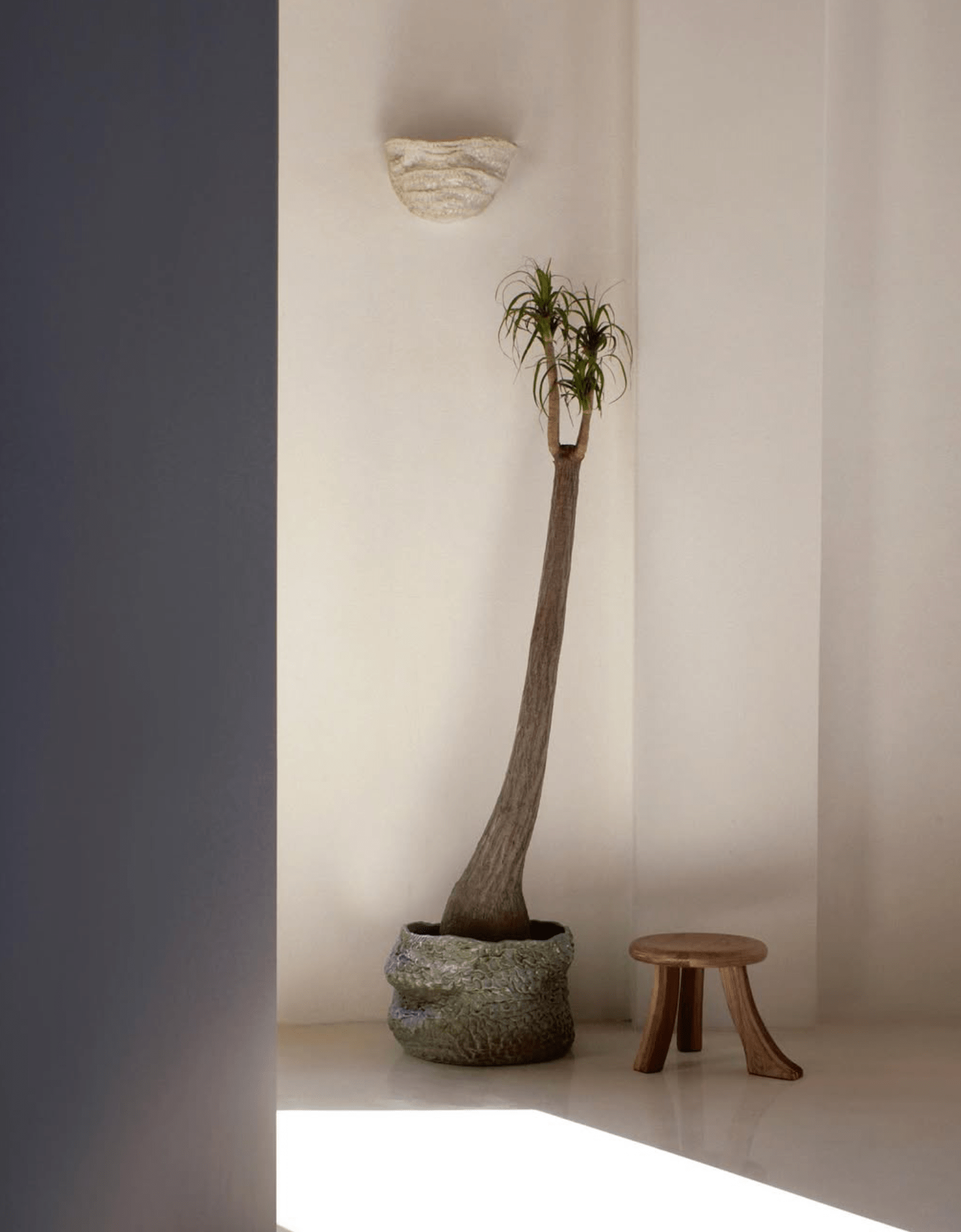 Tabouret Foot Stool en Châtaignier Massif - foncé - Maison Caldeira