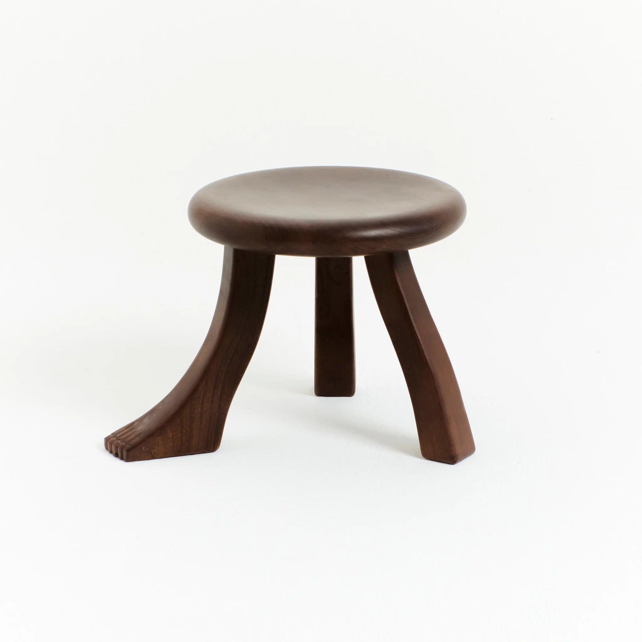 Tabouret Foot Stool en Châtaignier Massif - foncé - Maison Caldeira