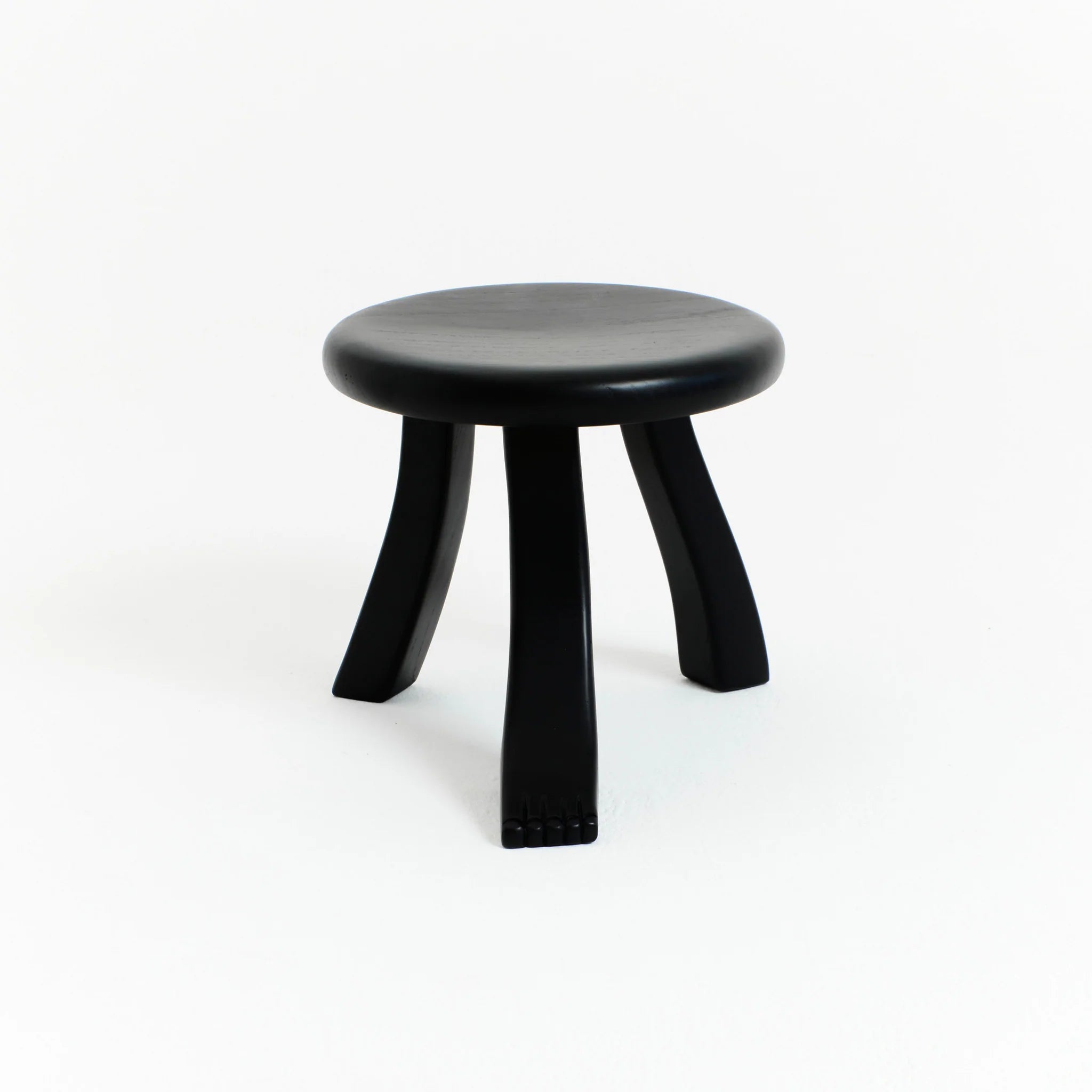 Tabouret Foot Stool en Châtaignier Massif - noir - Maison Caldeira