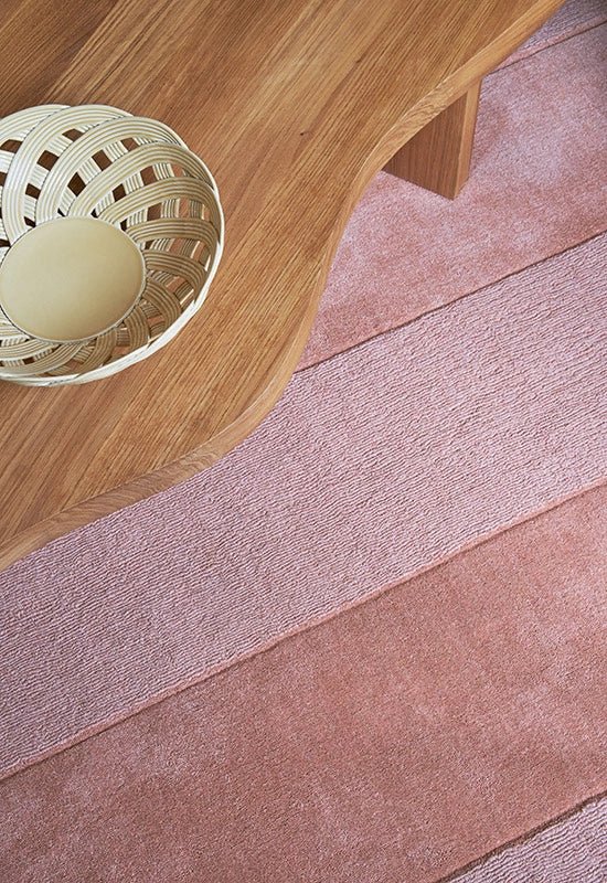 Tapis Stripe - Corail - Layered - Scandinave - Maison Caldeira
