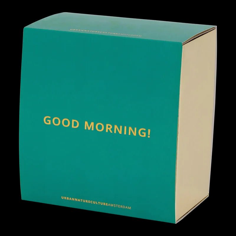 Tasse à café cappuccino/thé et assiette papaye/ardoise, ensemble de 4, dans un coffret cadeau - Caldeira