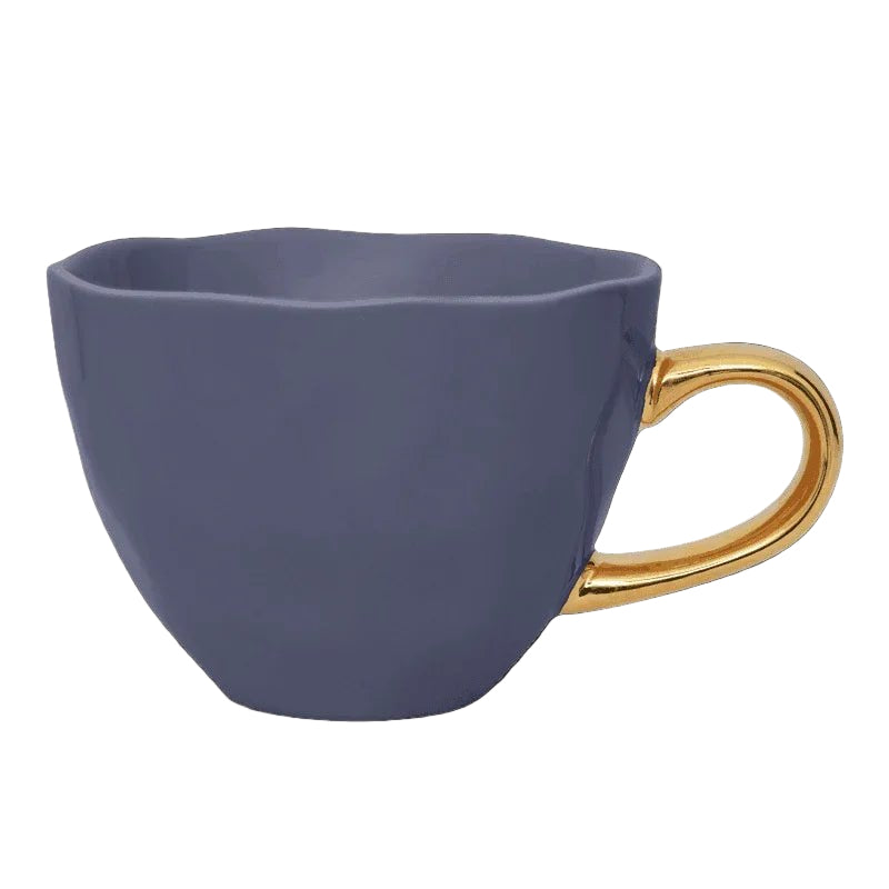 Tasse Bonjour Cappuccino / Thé Ø11 cm - Violet Bleu (lot de 4) - Caldeira